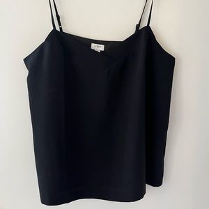 NWOT J. Crew black tank with adjustable straps